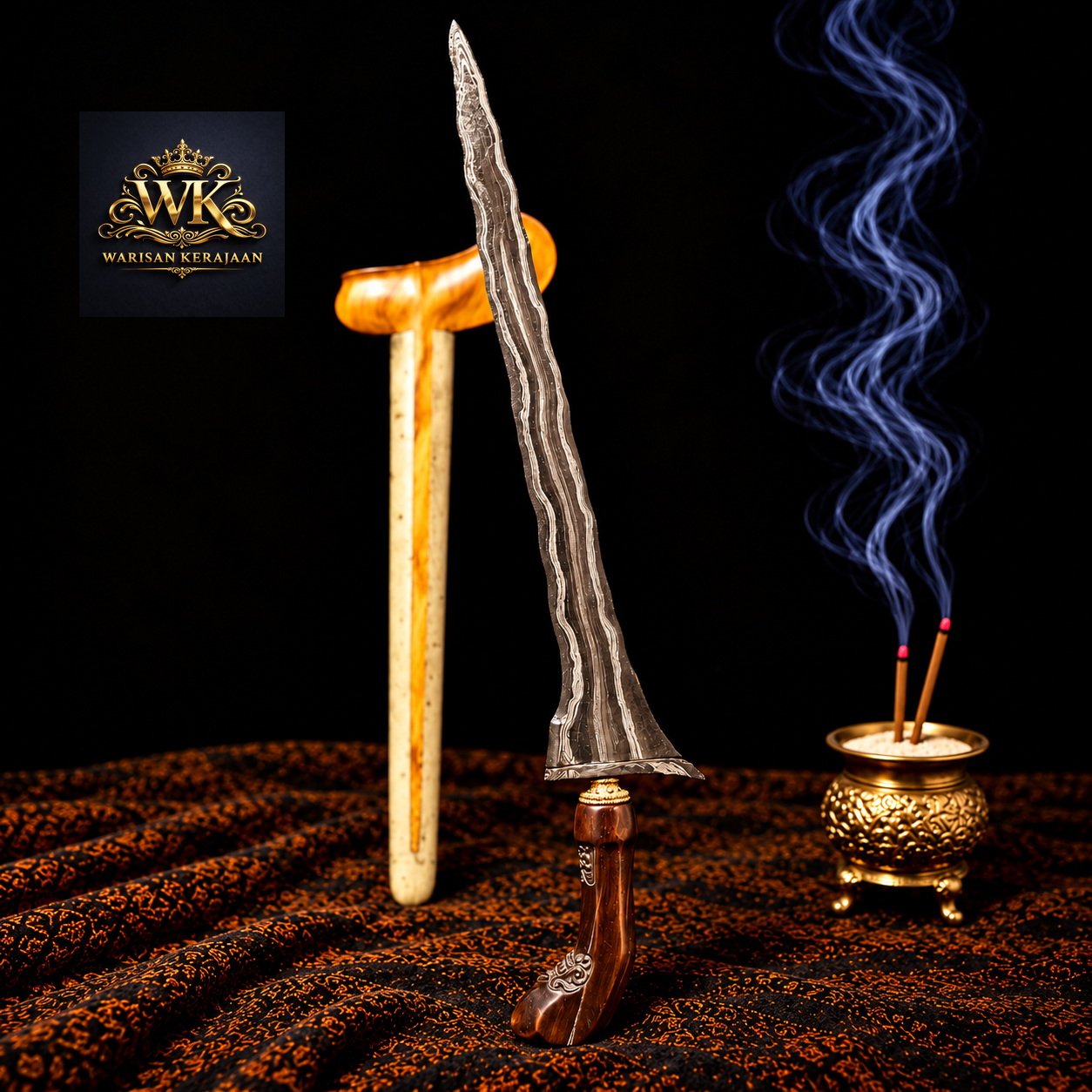 Keris Brojol Pamor Tejo Kinurung